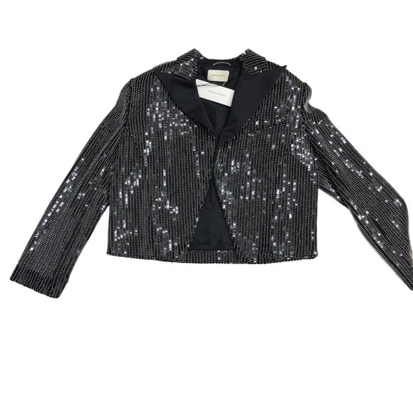 Magda Butrym Black Sequence Jacket NWT, US S, EU 34 - Picture 5 of 11